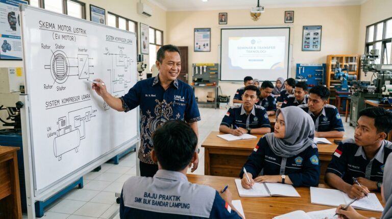 SEMINAR & TRANSFER TEKNOLOGI TEKNIK MESIN UNILA KE SISWA/I TEKNIK OTOMOTIF SMK BLK BANDAR LAMPUNG